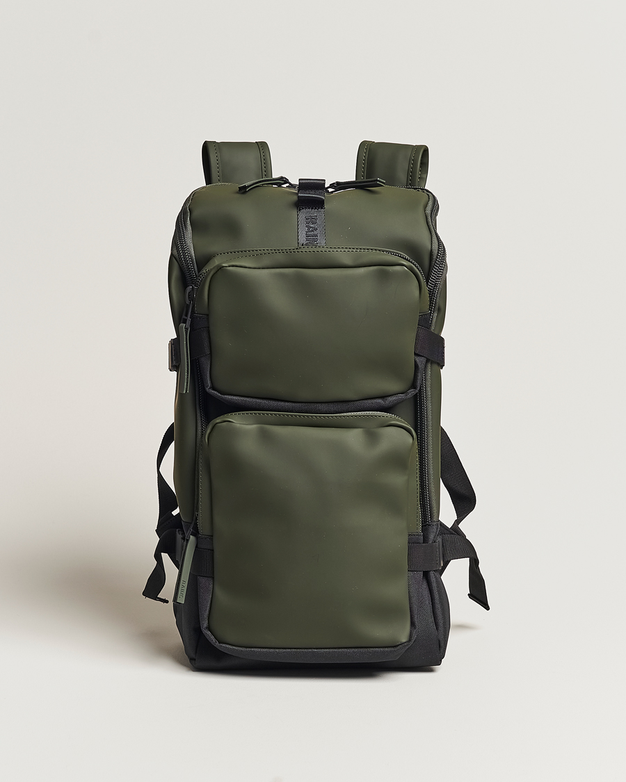 Men | RAINS Trail Cargo Backpack Green | RAINS | Trail Cargo Backpack Green