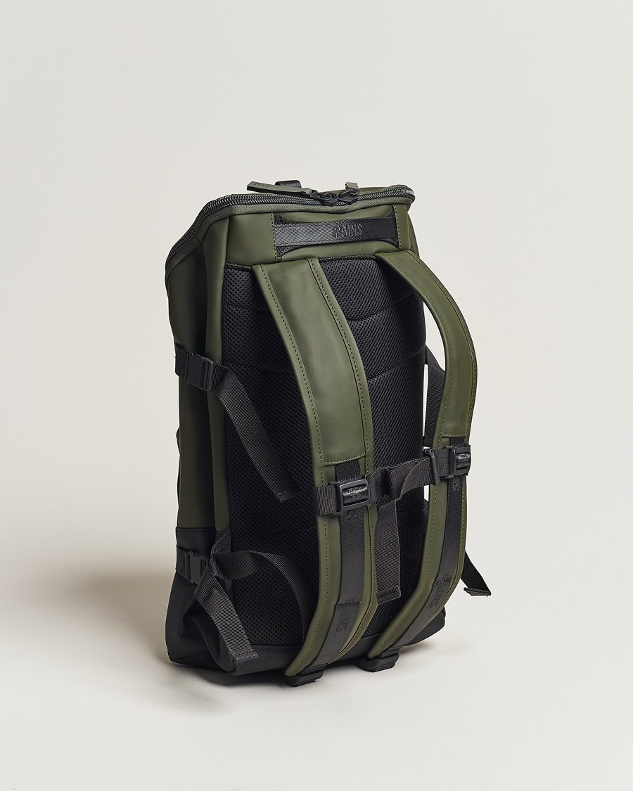 Men | RAINS Trail Cargo Backpack Green | RAINS | Trail Cargo Backpack Green