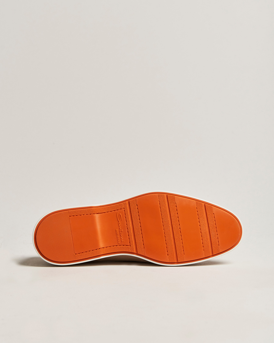 Men | Santoni Summer Loafer Beige Suede | Santoni | Summer Loafer Beige Suede