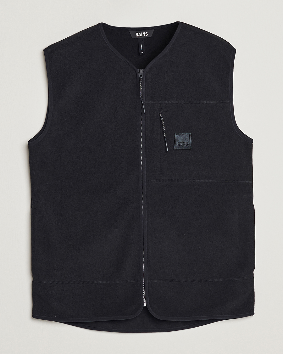 Men | Sweaters & Knitwear | RAINS | Fleece Vest Black