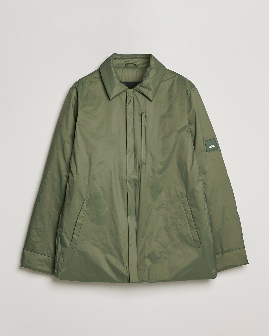 Men | Coats & Jackets | RAINS | Fuse Shirt Jacket Evergreen