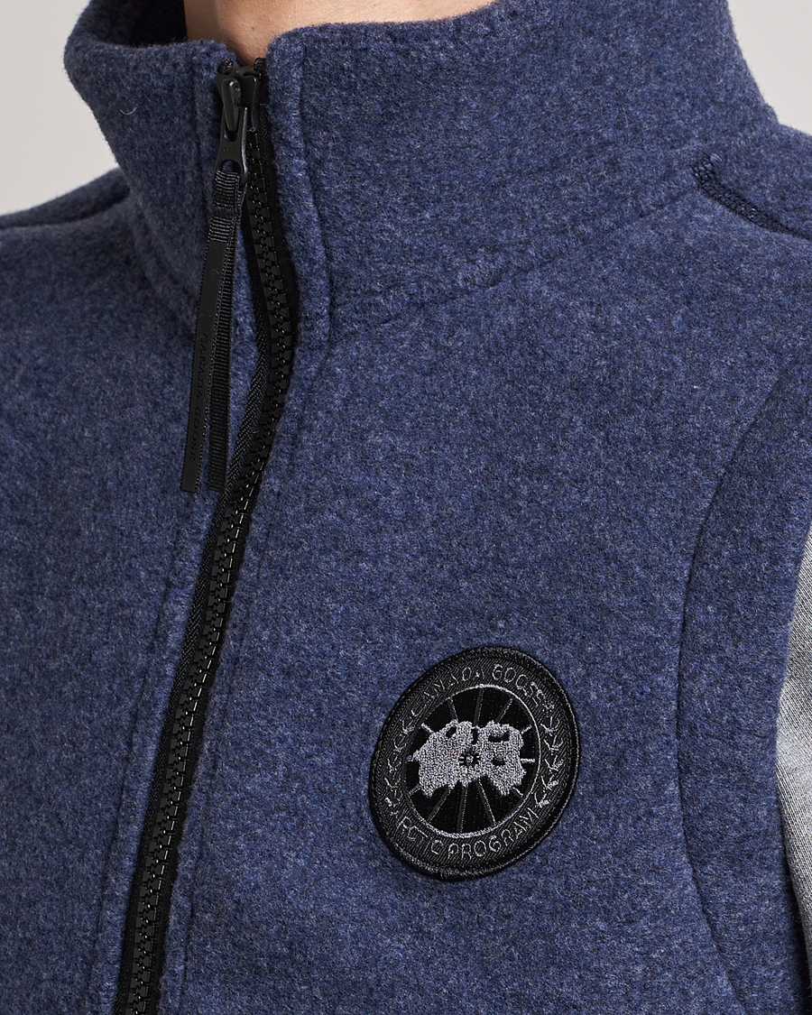Men | Gilets | Canada Goose | Mersey Fleece Vest Atlantic Navy