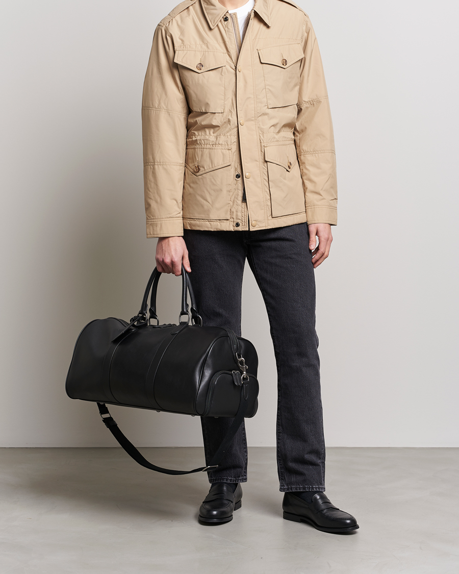 Men | Weekend Bags | Polo Ralph Lauren | Leather Dufflebag Black