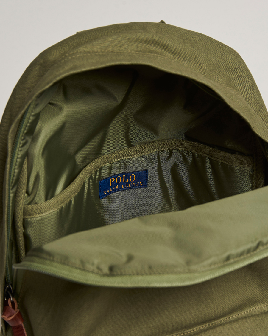 Men | Polo Ralph Lauren Canvas Backpack Dark Sage | Polo Ralph Lauren | Canvas Backpack Dark Sage