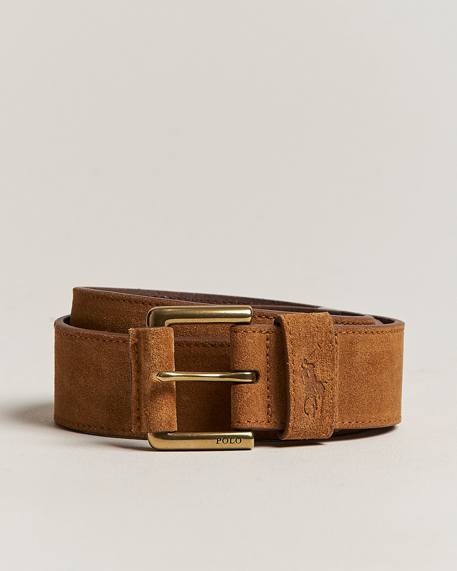 Men | Polo Ralph Lauren Suede Belt Tan | Polo Ralph Lauren | Suede Belt Tan