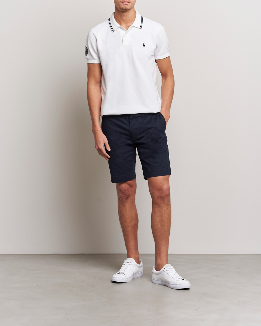 Men | Polo Shirts | Polo Ralph Lauren | Custom Slim Fit Wimbledon Polo Ceramic White