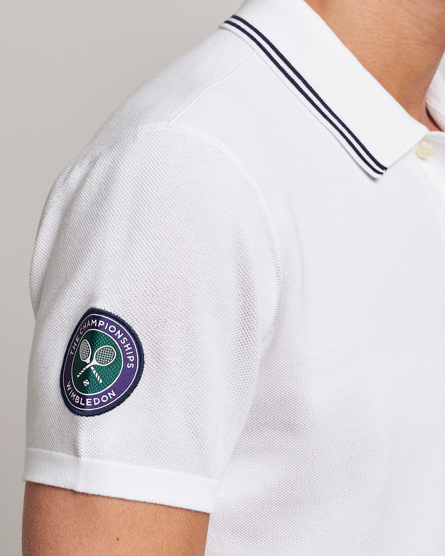Men | Polo Shirts | Polo Ralph Lauren | Custom Slim Fit Wimbledon Polo Ceramic White