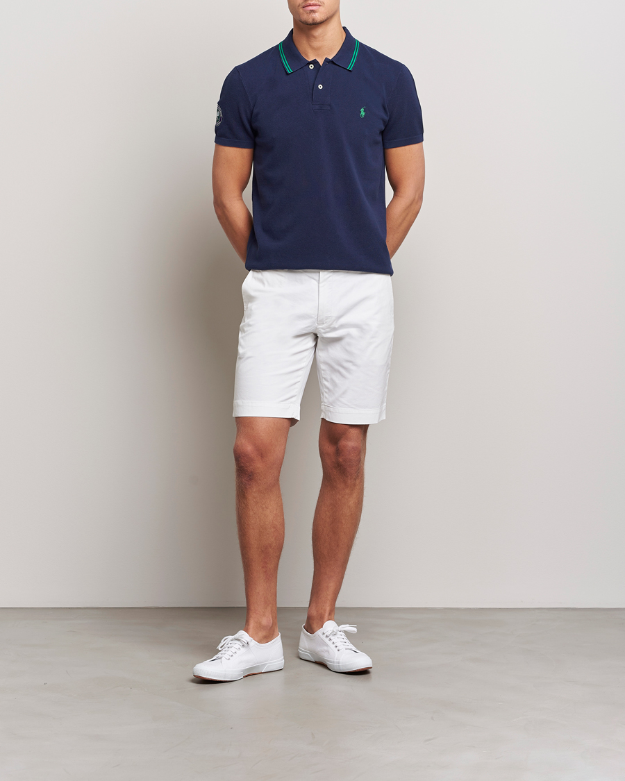 Men | Polo Shirts | Polo Ralph Lauren | Custom Slim Fit Wimbledon Polo Refined Navy