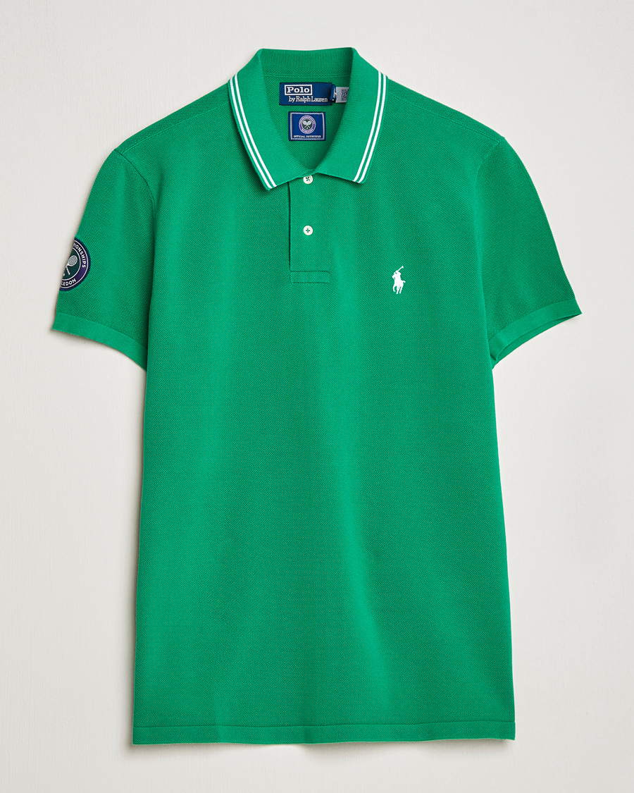 Men | Polo Shirts | Polo Ralph Lauren | Custom Slim Fit Wimbledon Polo Stem Green