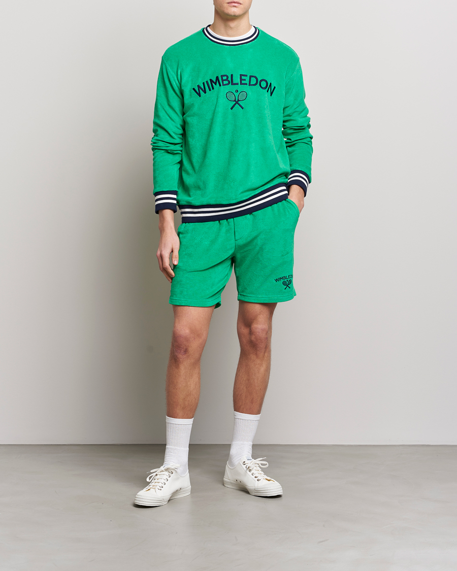 Men | Sweaters & Knitwear | Polo Ralph Lauren | Wimbledon Terry Sweatshirt Stem Green