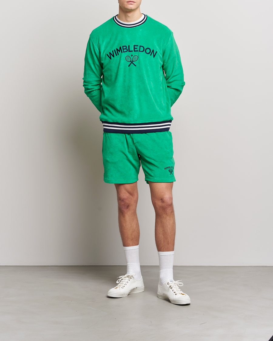 Men | Shorts | Polo Ralph Lauren | Wimbledon Terry Sweatshorts Stem Green