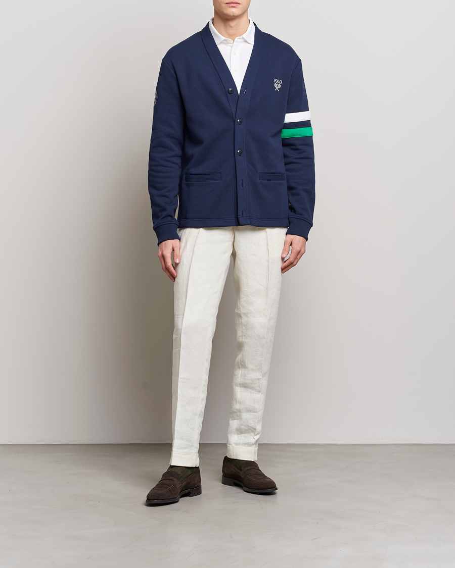 Men | Sweaters & Knitwear | Polo Ralph Lauren | Wimbledon Knitted Cardigan Refined Navy