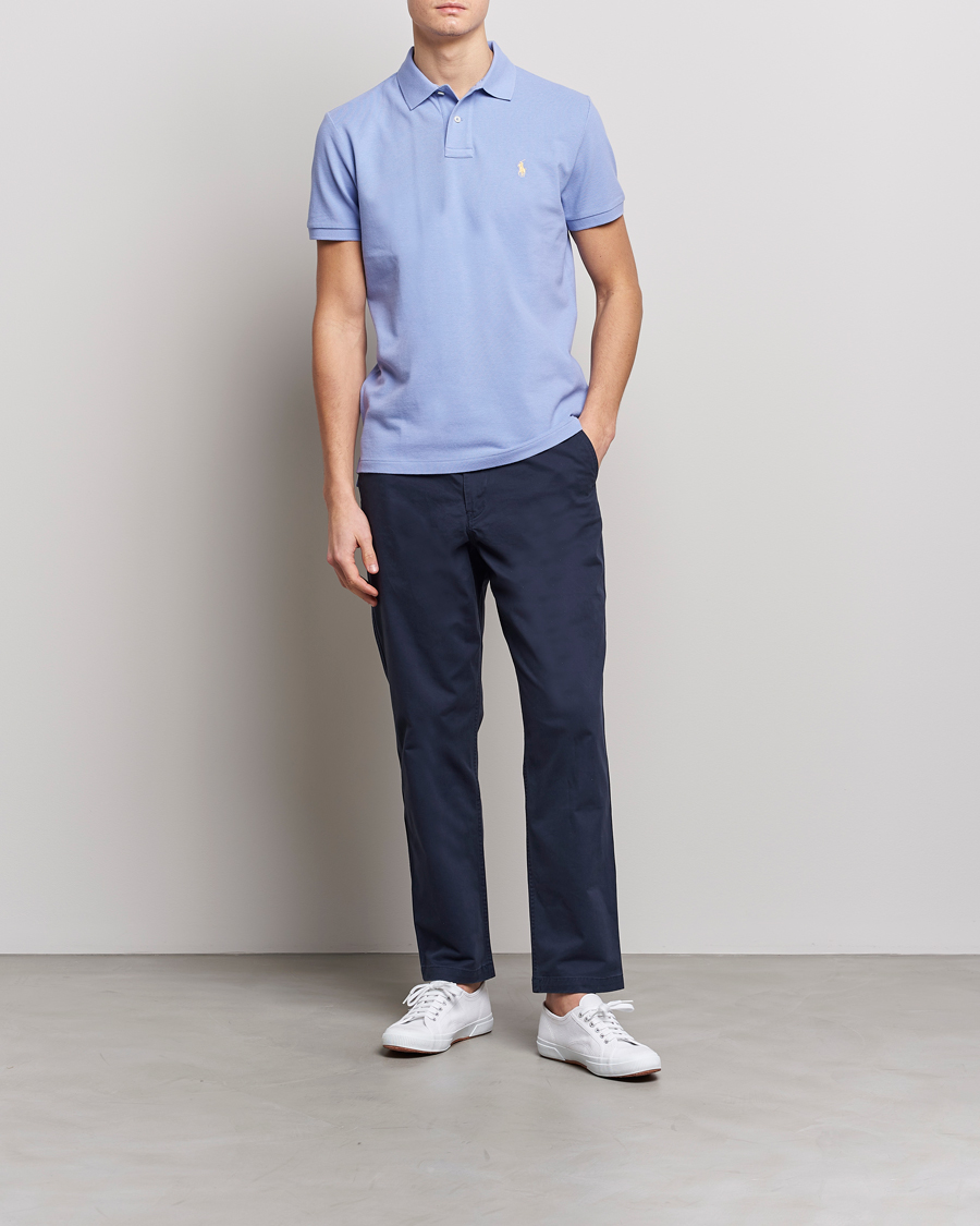 Men | Polo Shirts | Polo Ralph Lauren | Custom Slim Fit Polo Lafayette Blue