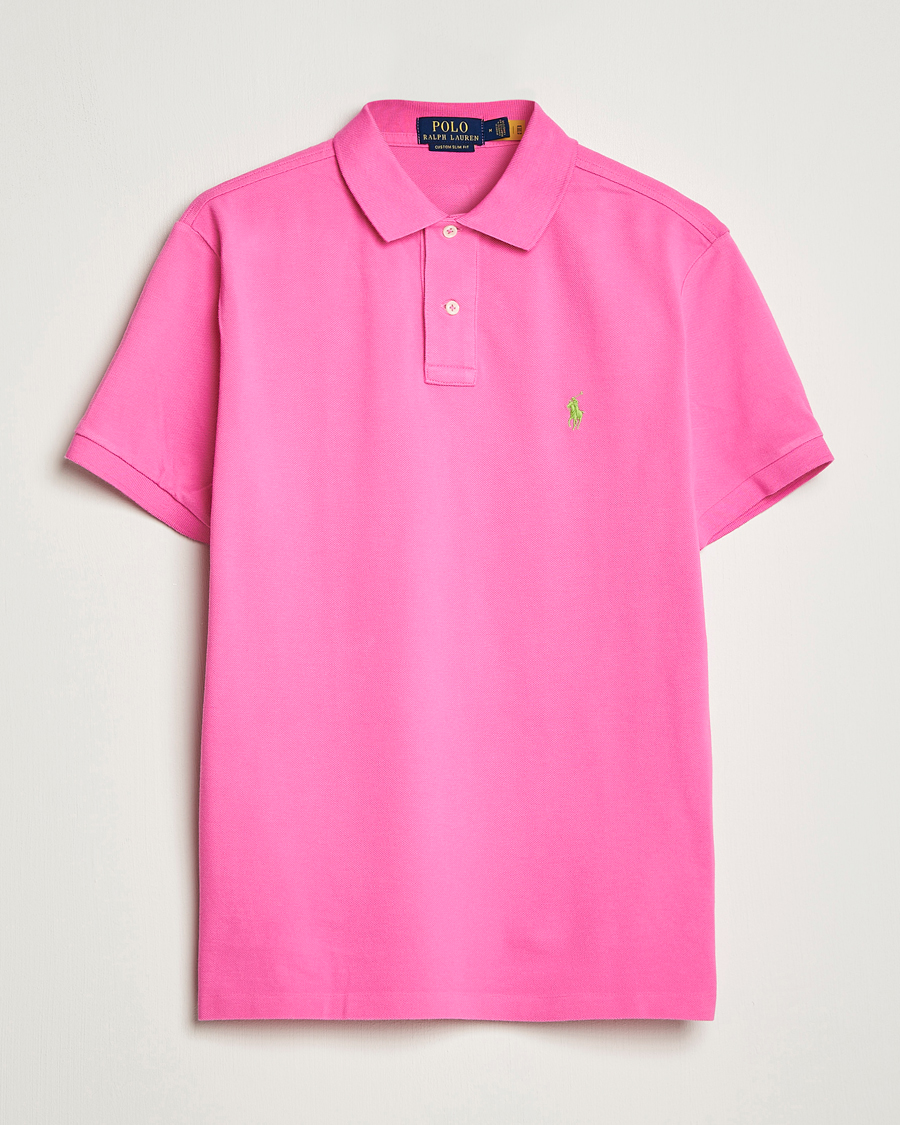 Men | Polo Shirts | Polo Ralph Lauren | Custom Slim Fit Polo Dalia Pink