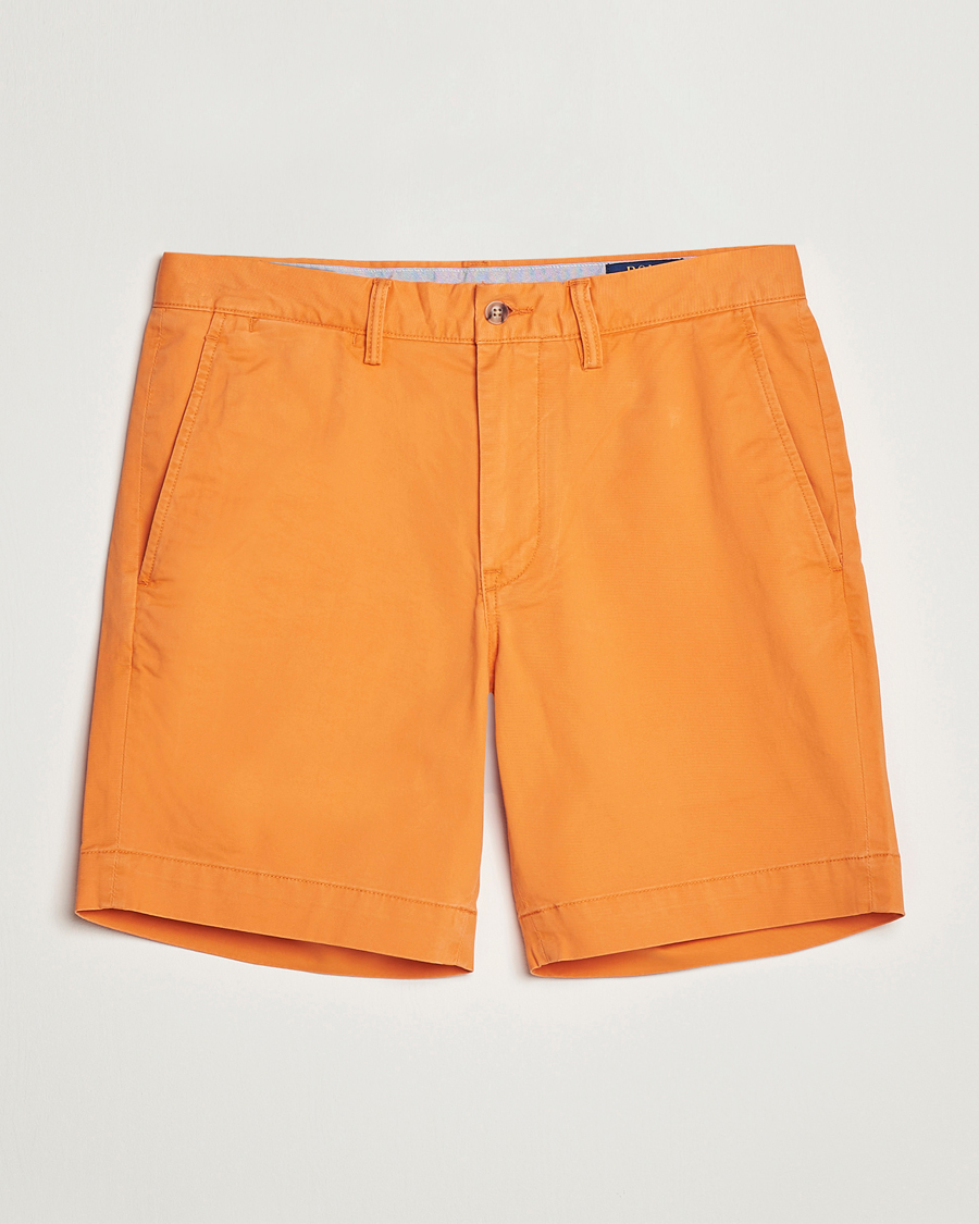 Men | Shorts | Polo Ralph Lauren | Tailored Slim Fit Shorts Optic Orange