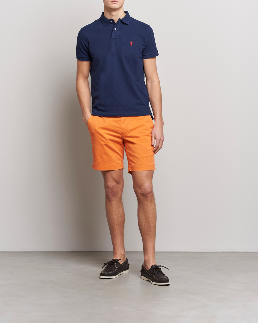 Men | Shorts | Polo Ralph Lauren | Tailored Slim Fit Shorts Optic Orange