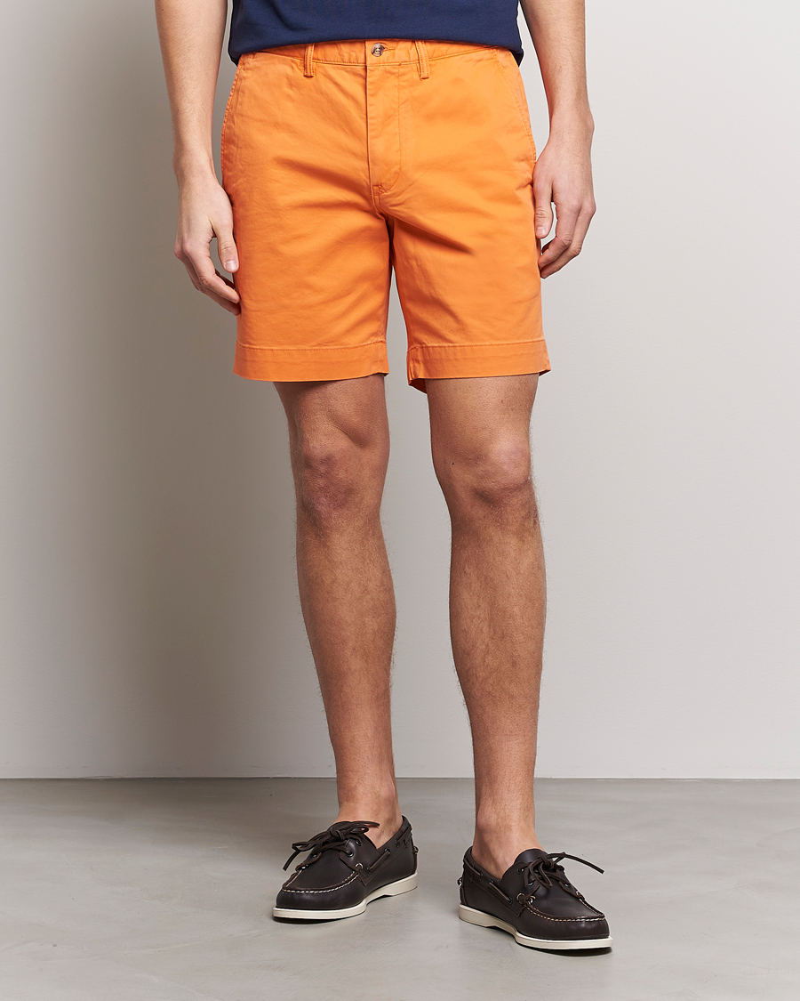 Men | Shorts | Polo Ralph Lauren | Tailored Slim Fit Shorts Optic Orange