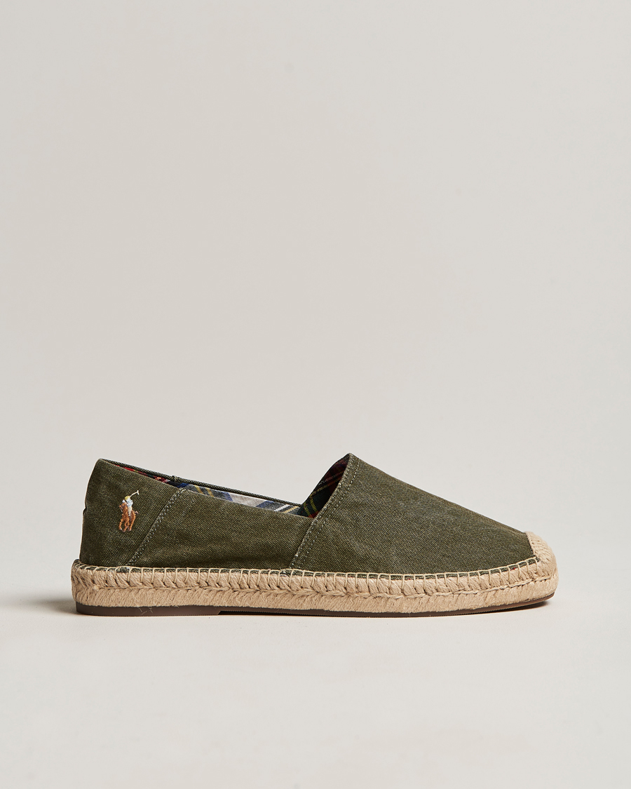 Men | Cevio Canvas Espandrilles Canopy Green | Polo Ralph Lauren | Cevio Canvas Espandrilles Canopy Green