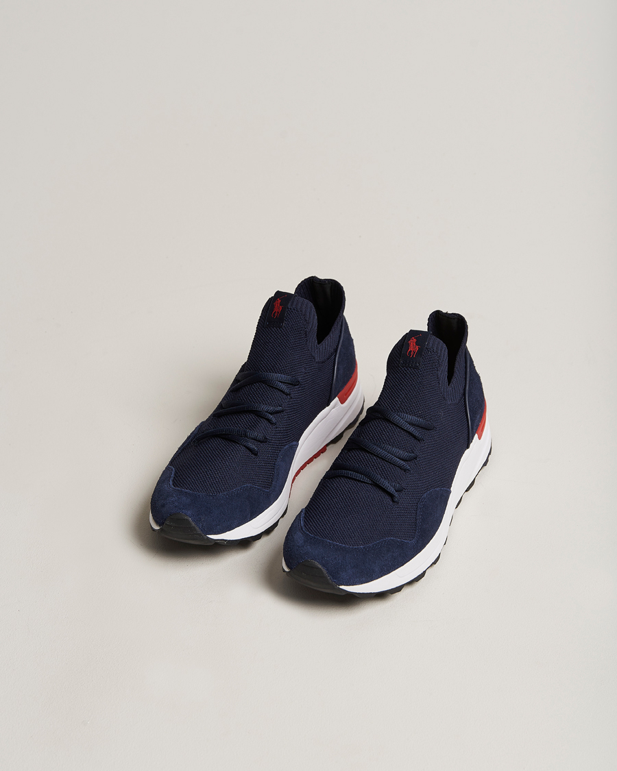Men | Polo Ralph Lauren Trackstr 200 Running Sneaker Hunter Navy | Polo Ralph Lauren | Trackstr 200 Running Sneaker Hunter Navy