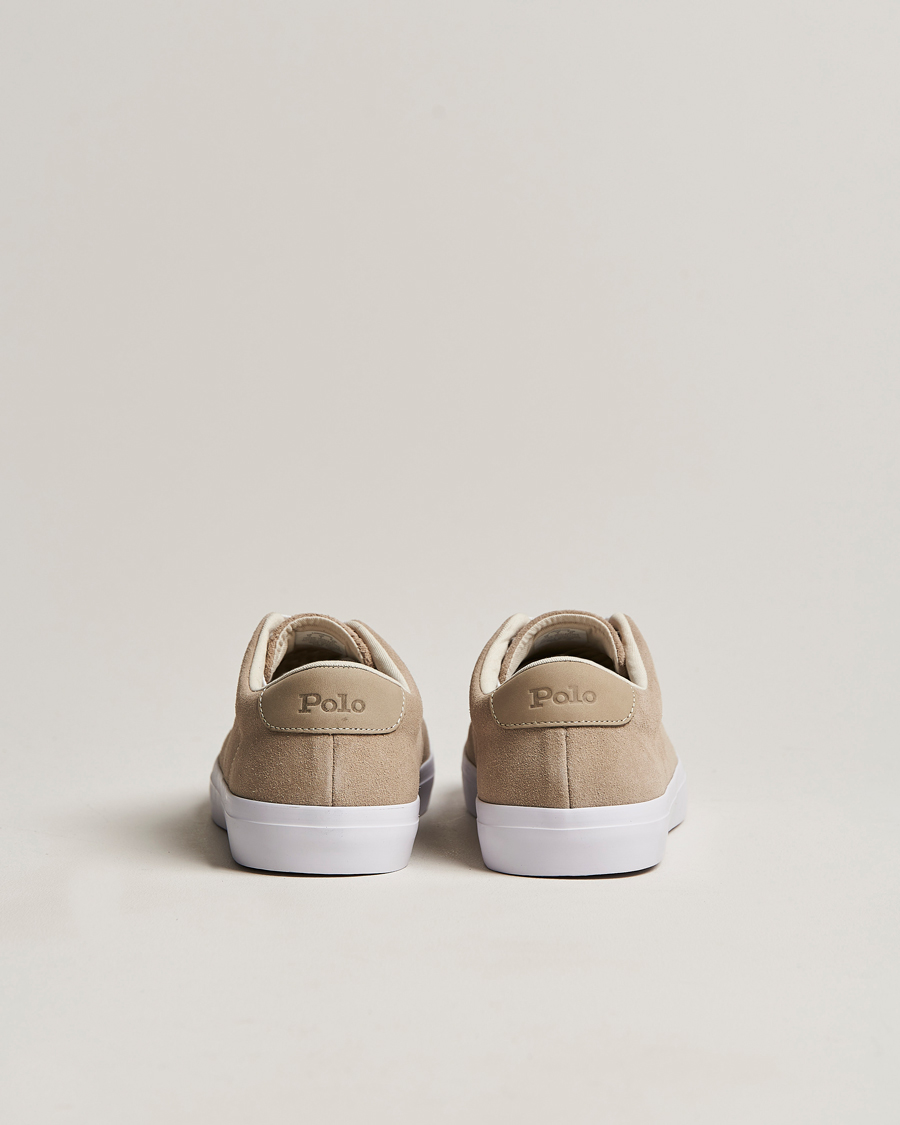 Men | Longwood Suede Sneaker Straw Khaki | Polo Ralph Lauren | Longwood Suede Sneaker Straw Khaki