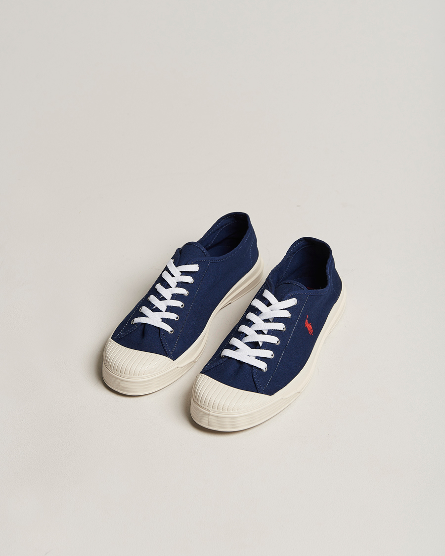 Men | Polo Ralph Lauren Paloma Canvas Sneaker Newport Navy/Red | Polo Ralph Lauren | Paloma Canvas Sneaker Newport Navy/Red