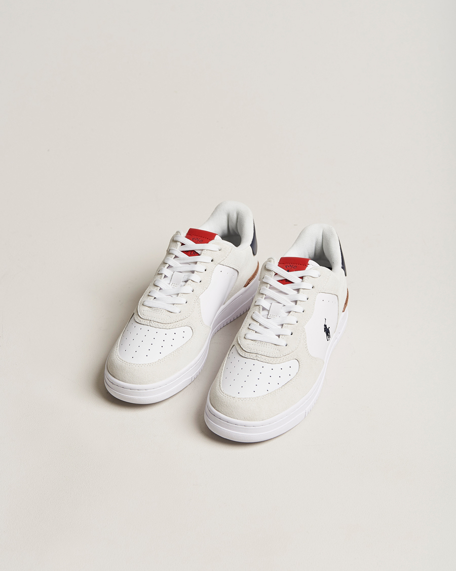 Men | White Sneakers | Polo Ralph Lauren | Masters Court Sneaker White/Suede