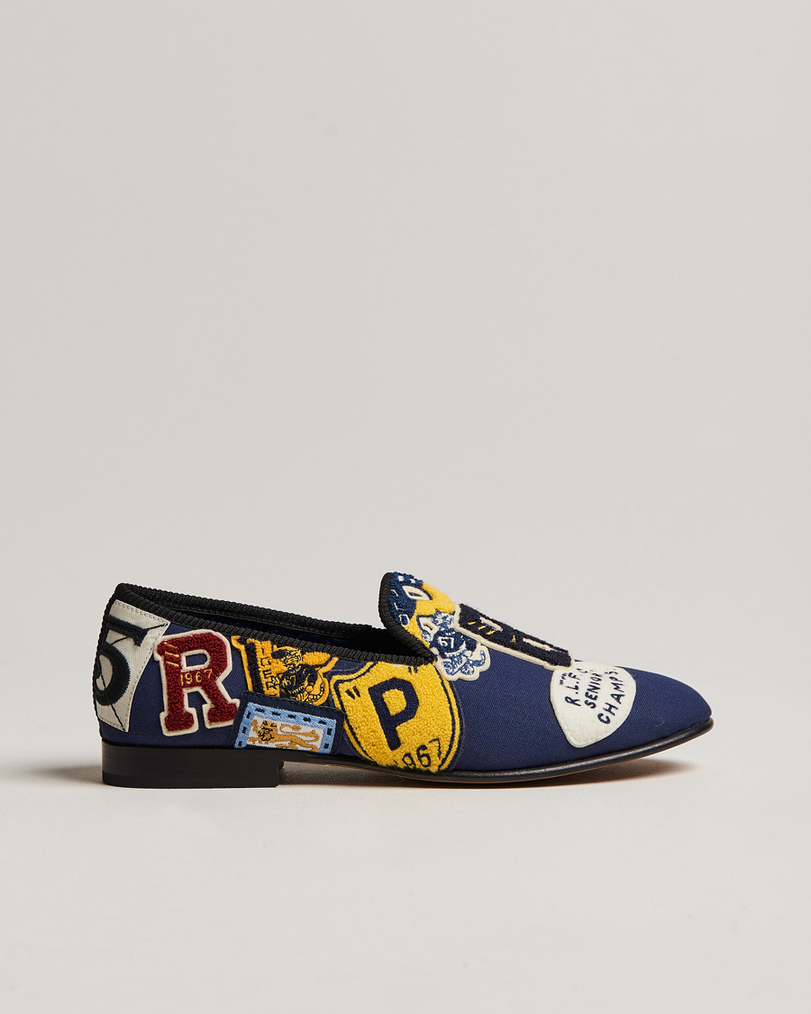 Men | Polo Ralph Lauren Paxton Canvas Patches Loafer Navy Multi | Polo Ralph Lauren | Paxton Canvas Patches Loafer Navy Multi