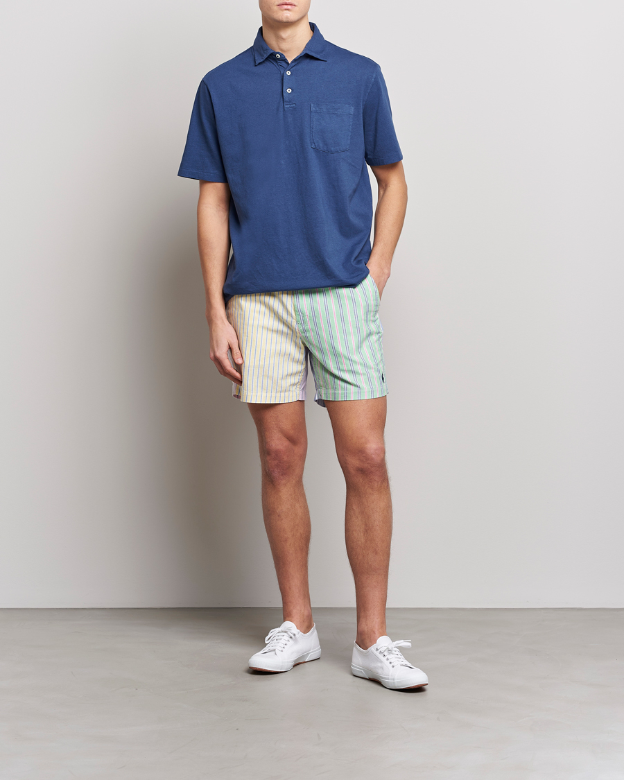 Men | Polo Shirts | Polo Ralph Lauren | Cotton/Linen Polo Light Navy