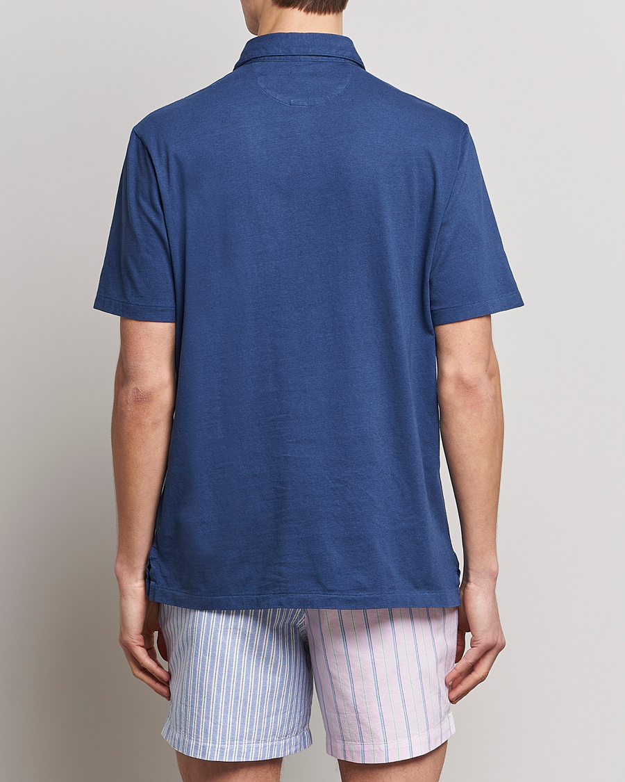 Men | Polo Shirts | Polo Ralph Lauren | Cotton/Linen Polo Light Navy