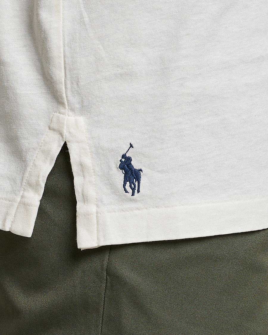 Men | Polo Shirts | Polo Ralph Lauren | Cotton/Linen Polo Antique Cream