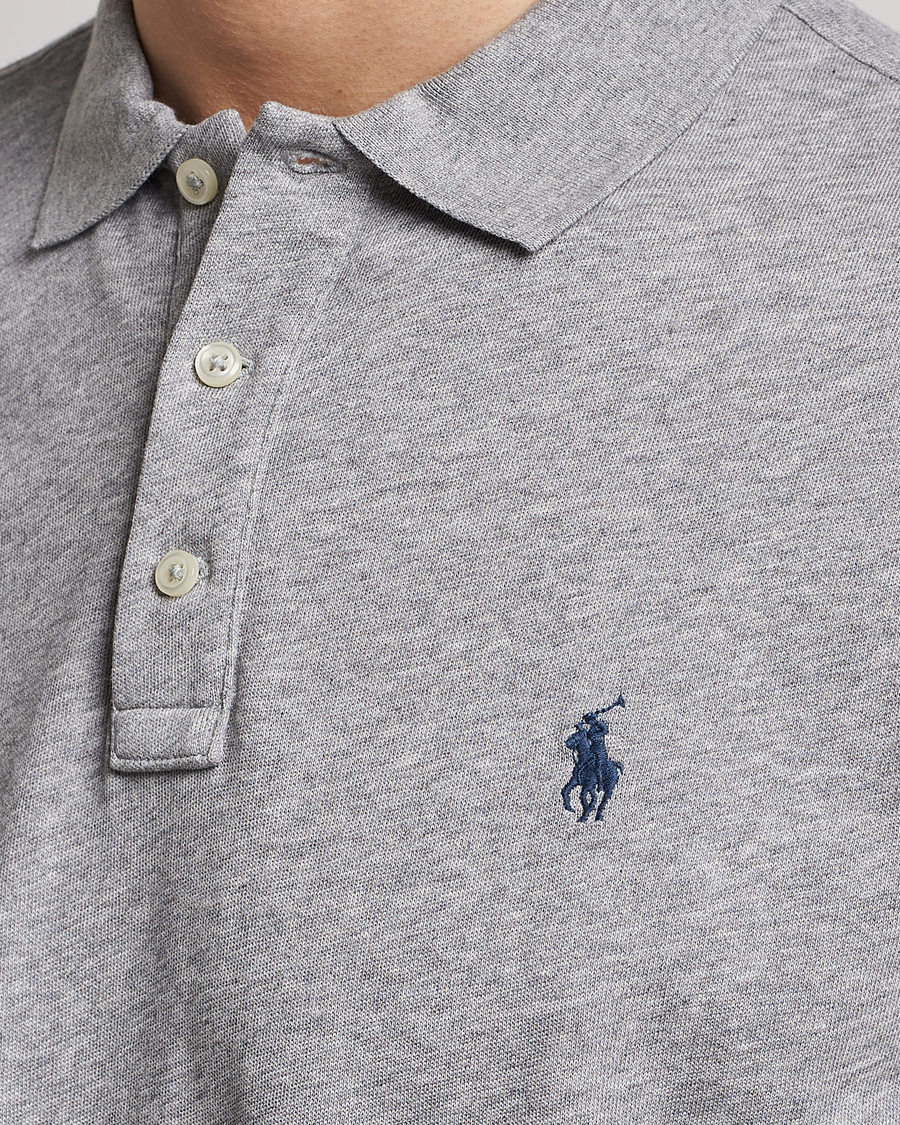 Men | Polo Shirts | Polo Ralph Lauren | Custom Fit Spa Terry Polo Andover Heather