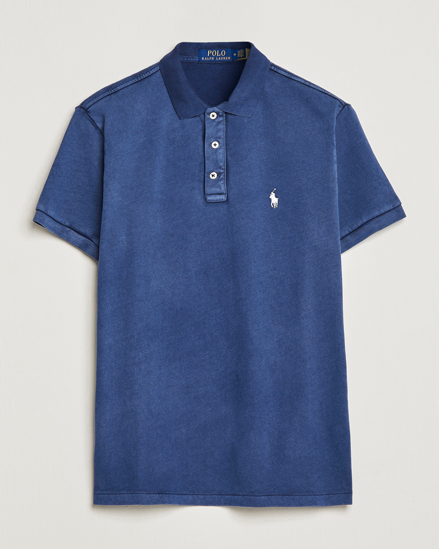 Men | Polo Shirts | Polo Ralph Lauren | Custom Fit Spa Terry Polo Newport Navy