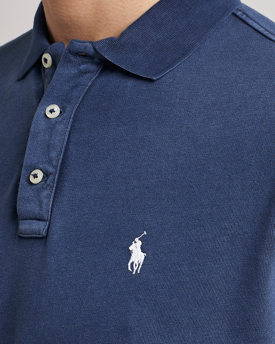 Men | Polo Shirts | Polo Ralph Lauren | Custom Fit Spa Terry Polo Newport Navy