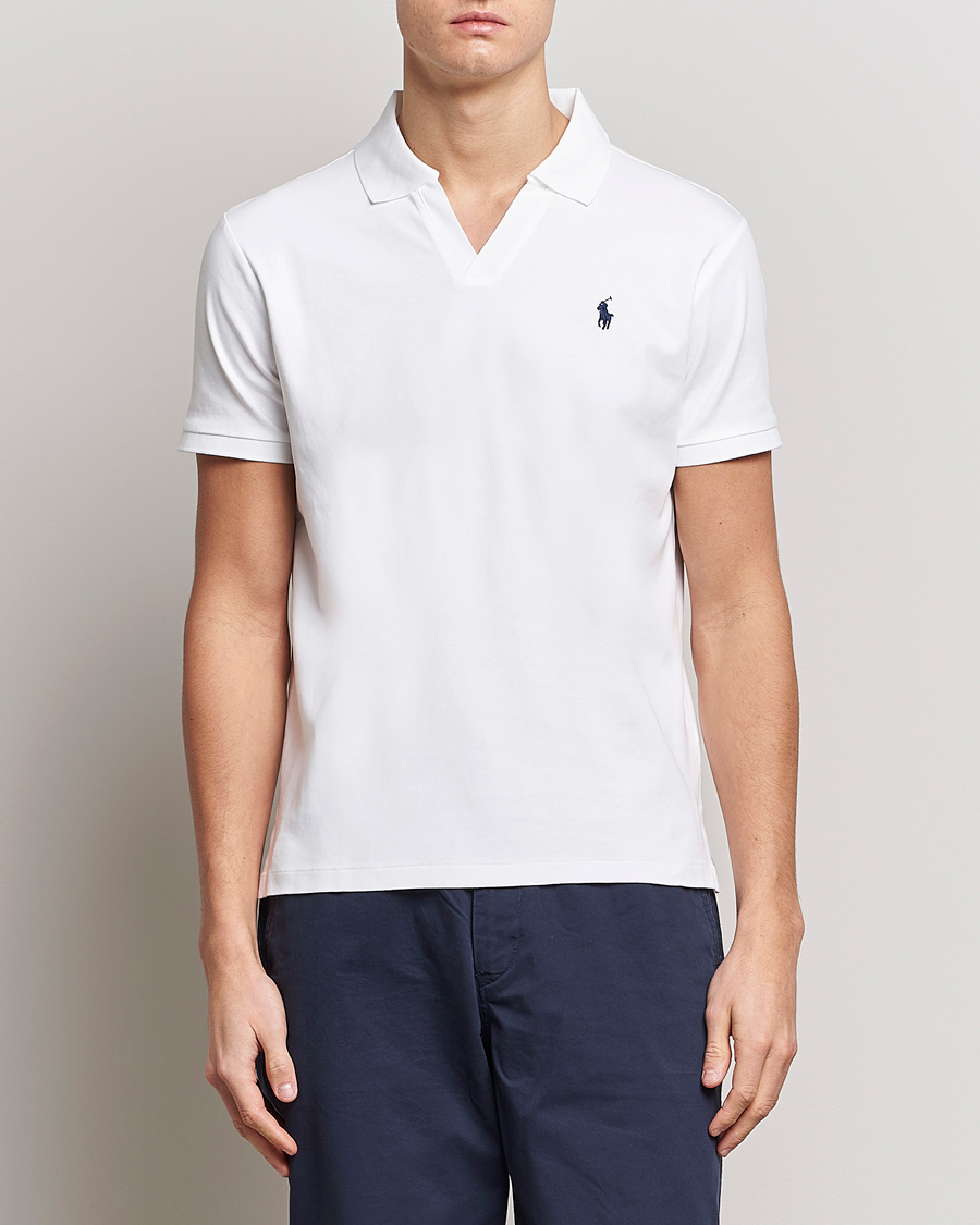 Men | Polo Shirts | Polo Ralph Lauren | Luxury Cotton Polo White