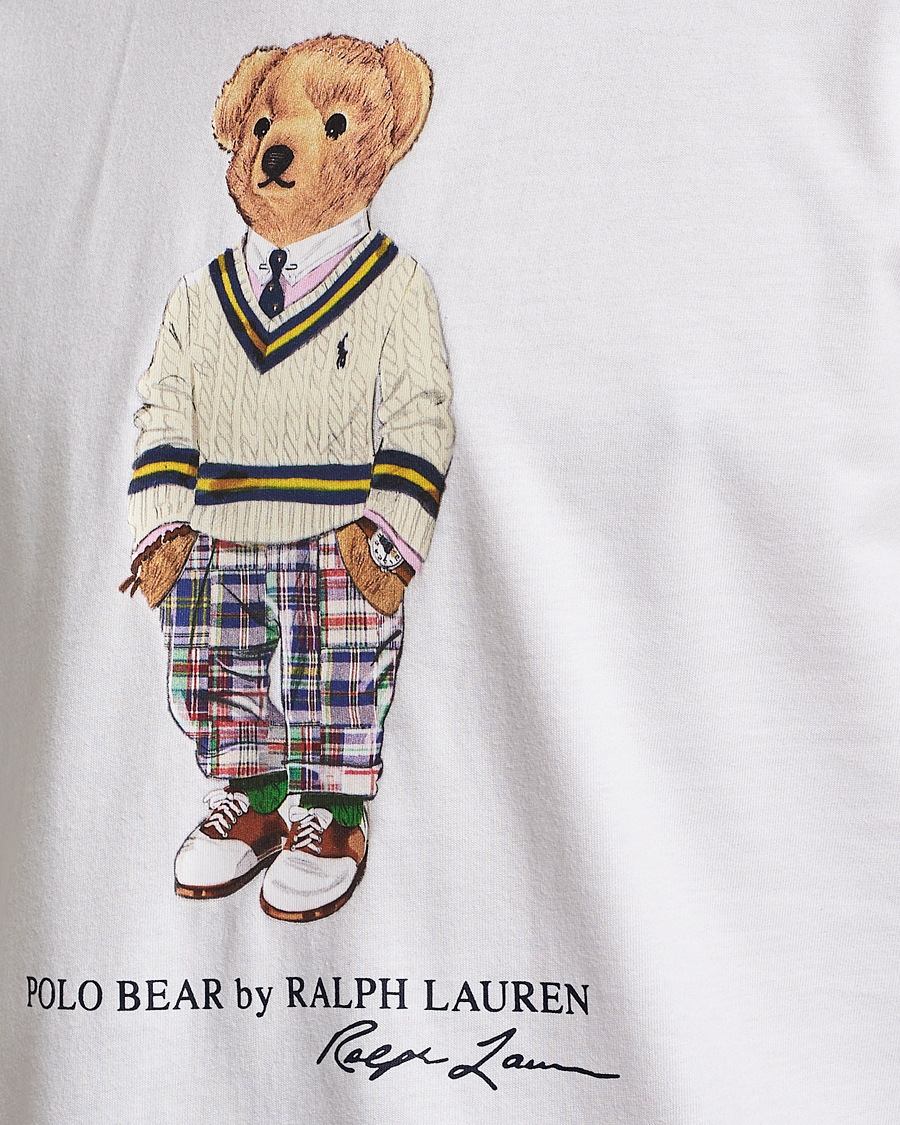 Men | T-Shirts | Polo Ralph Lauren | Printed Heritage Bear Crew Neck T-Shirt White