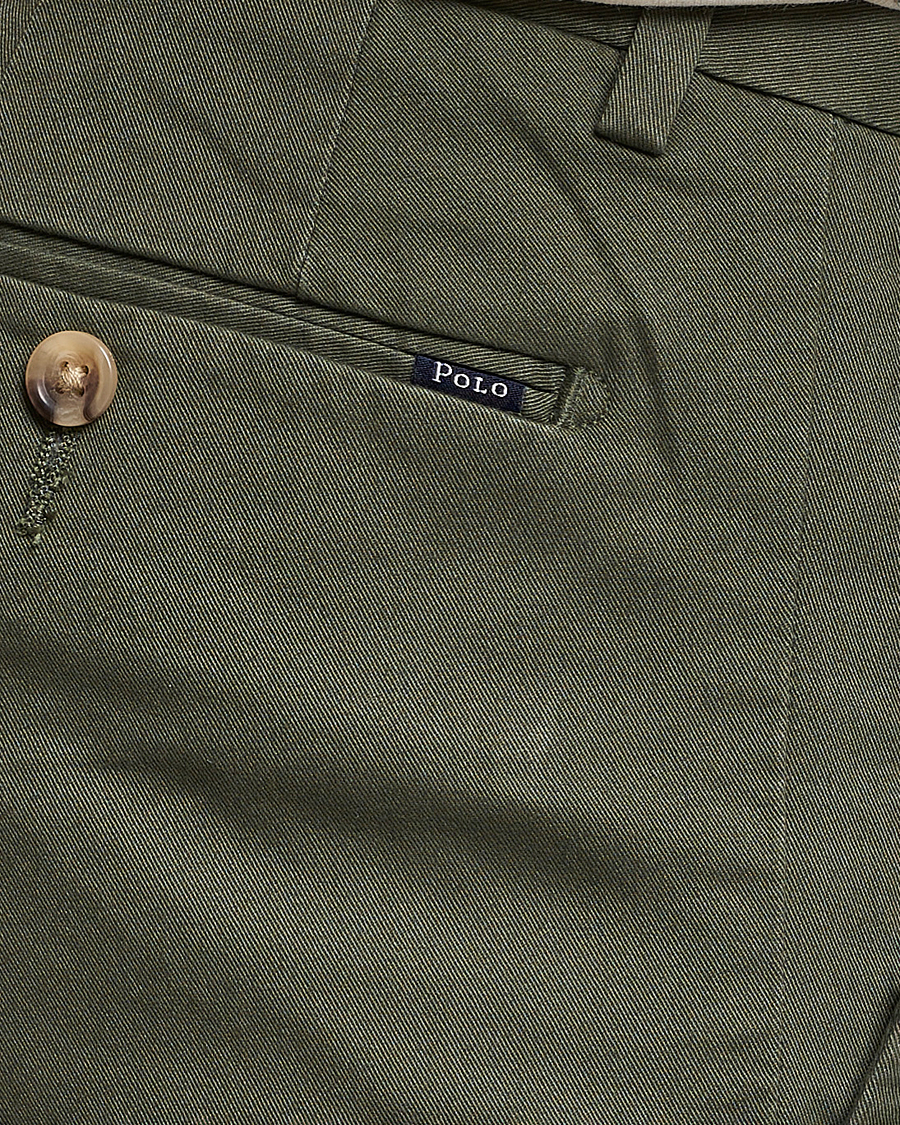 Men | Shorts | Polo Ralph Lauren | Tailored Slim Fit Shorts Fossil Green