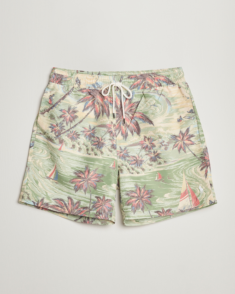 Men | Swimwear | Polo Ralph Lauren | Hawaiian Bazar Swimshorts Beach Green