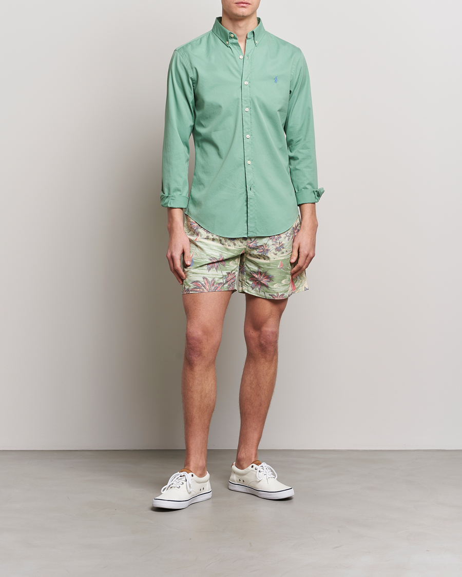 Men | Swimwear | Polo Ralph Lauren | Hawaiian Bazar Swimshorts Beach Green