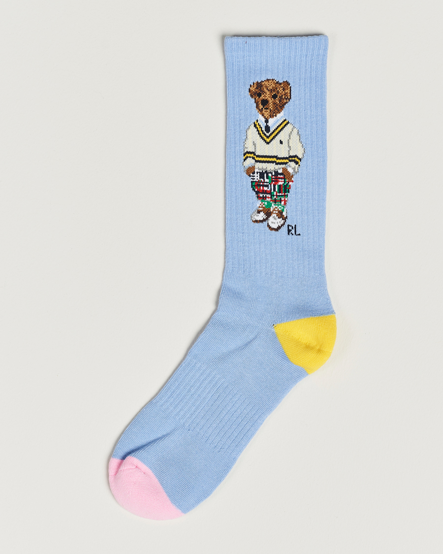 Men | Underwear & Socks | Polo Ralph Lauren | Cricket Bear Sock Blue Cricket