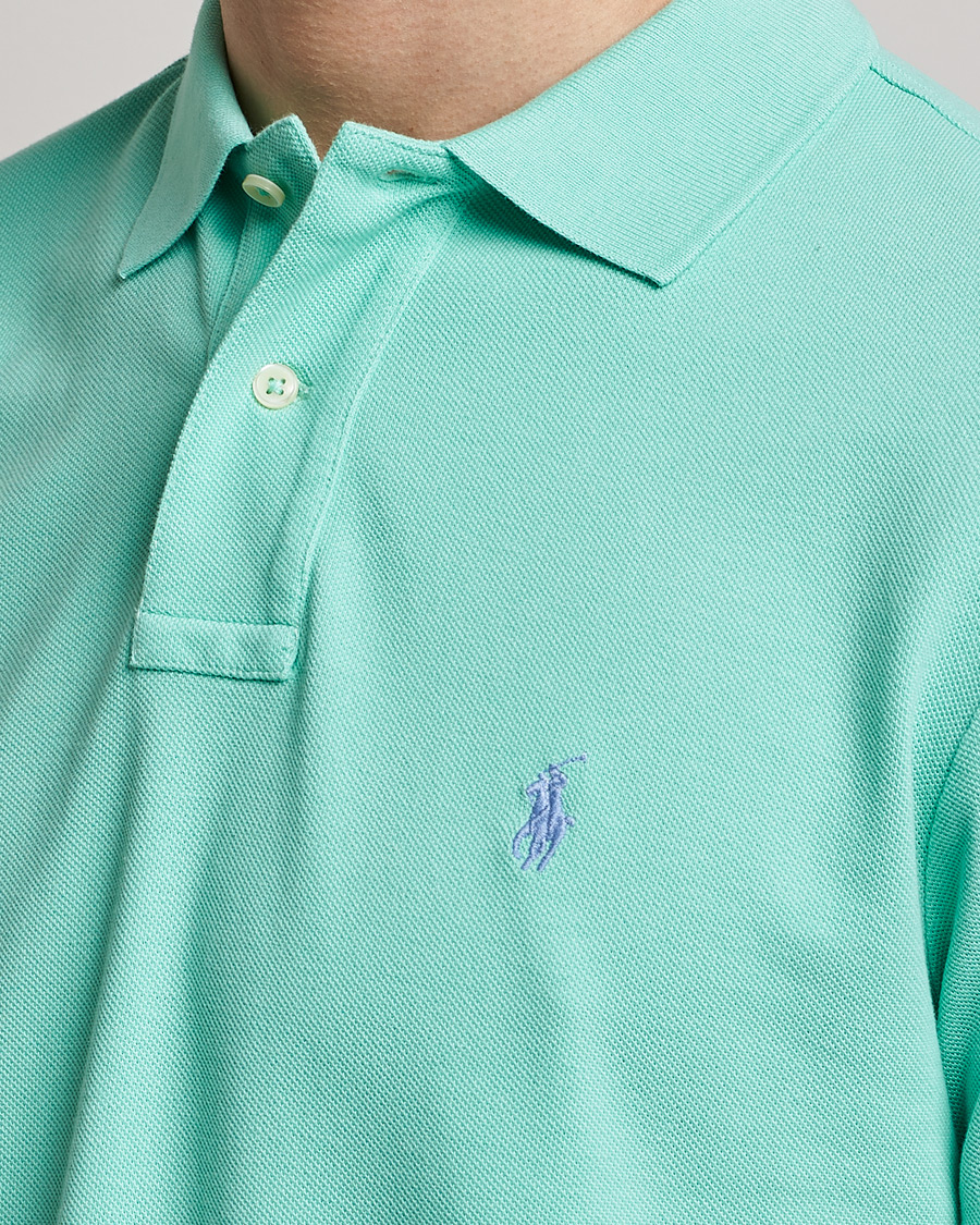 Men | Polo Shirts | Polo Ralph Lauren | Custom Slim Fit Polo Aqua Verde