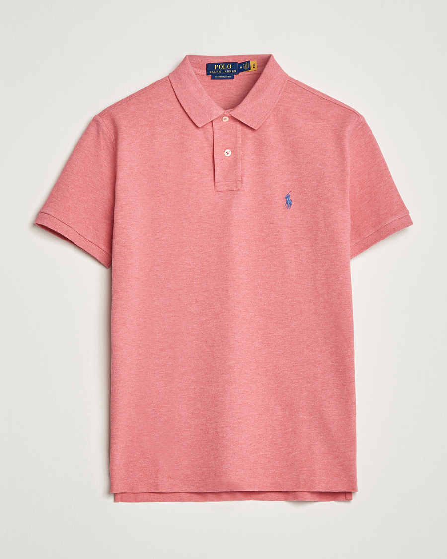 Men | Polo Shirts | Polo Ralph Lauren | Custom Slim Fit Polo Highland Rose Heather