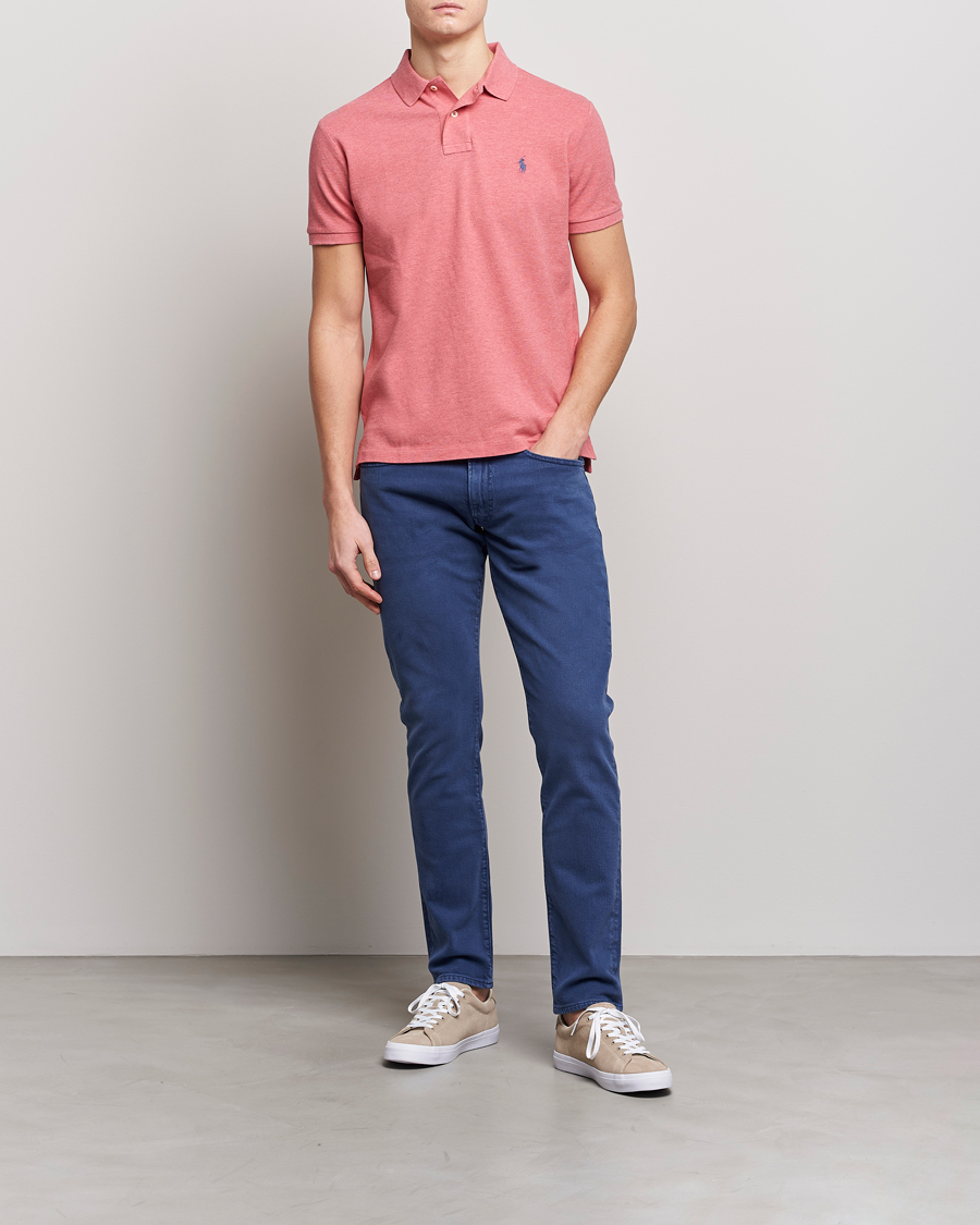 Men | Polo Shirts | Polo Ralph Lauren | Custom Slim Fit Polo Highland Rose Heather