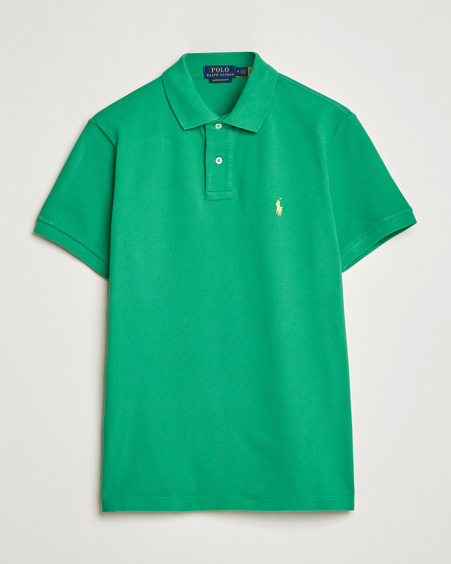 Men | Polo Shirts | Polo Ralph Lauren | Custom Slim Fit Polo Optic Green
