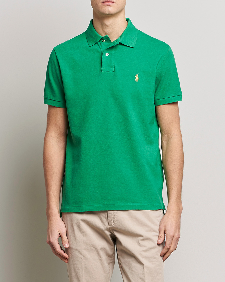 Men | Polo Ralph Lauren | Polo Ralph Lauren | Custom Slim Fit Polo Optic Green