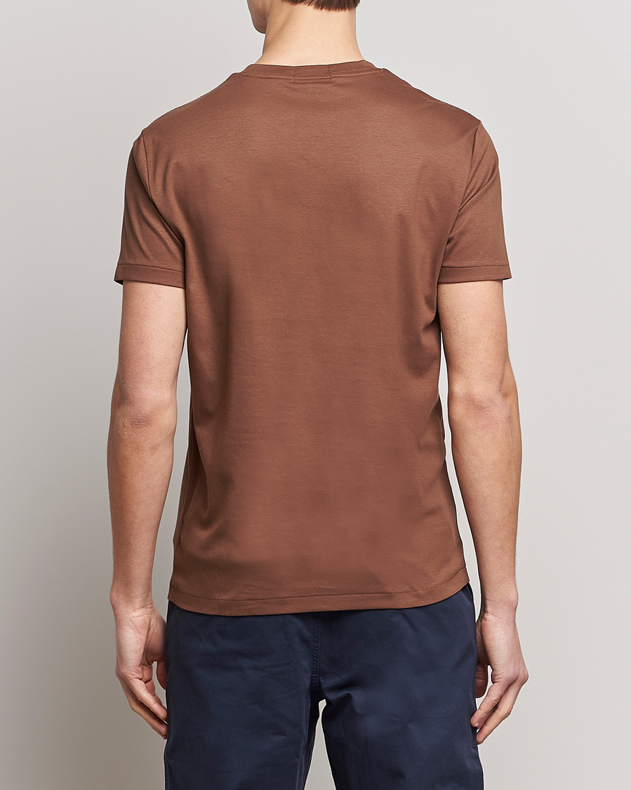 Men | T-Shirts | Polo Ralph Lauren | Pima Cotton Crew Neck T-Shirt Luggage Brown