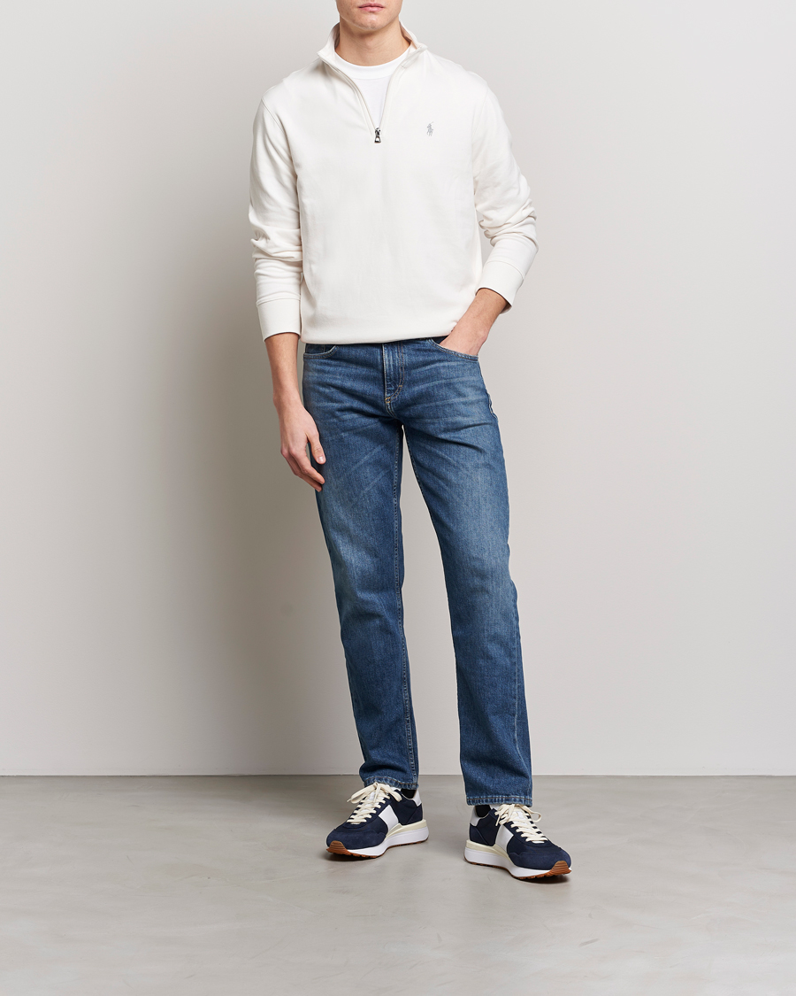 Men | Sweaters & Knitwear | Polo Ralph Lauren | Double Knit Half-Zip Sweater Nevis