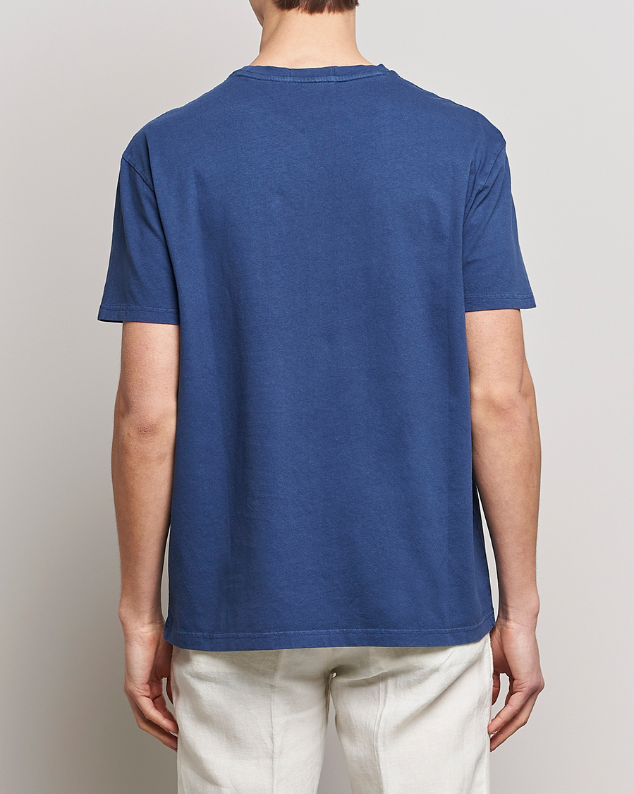 Men | T-Shirts | Polo Ralph Lauren | Cotton/Linen Crew Neck T-Shirt Light Navy
