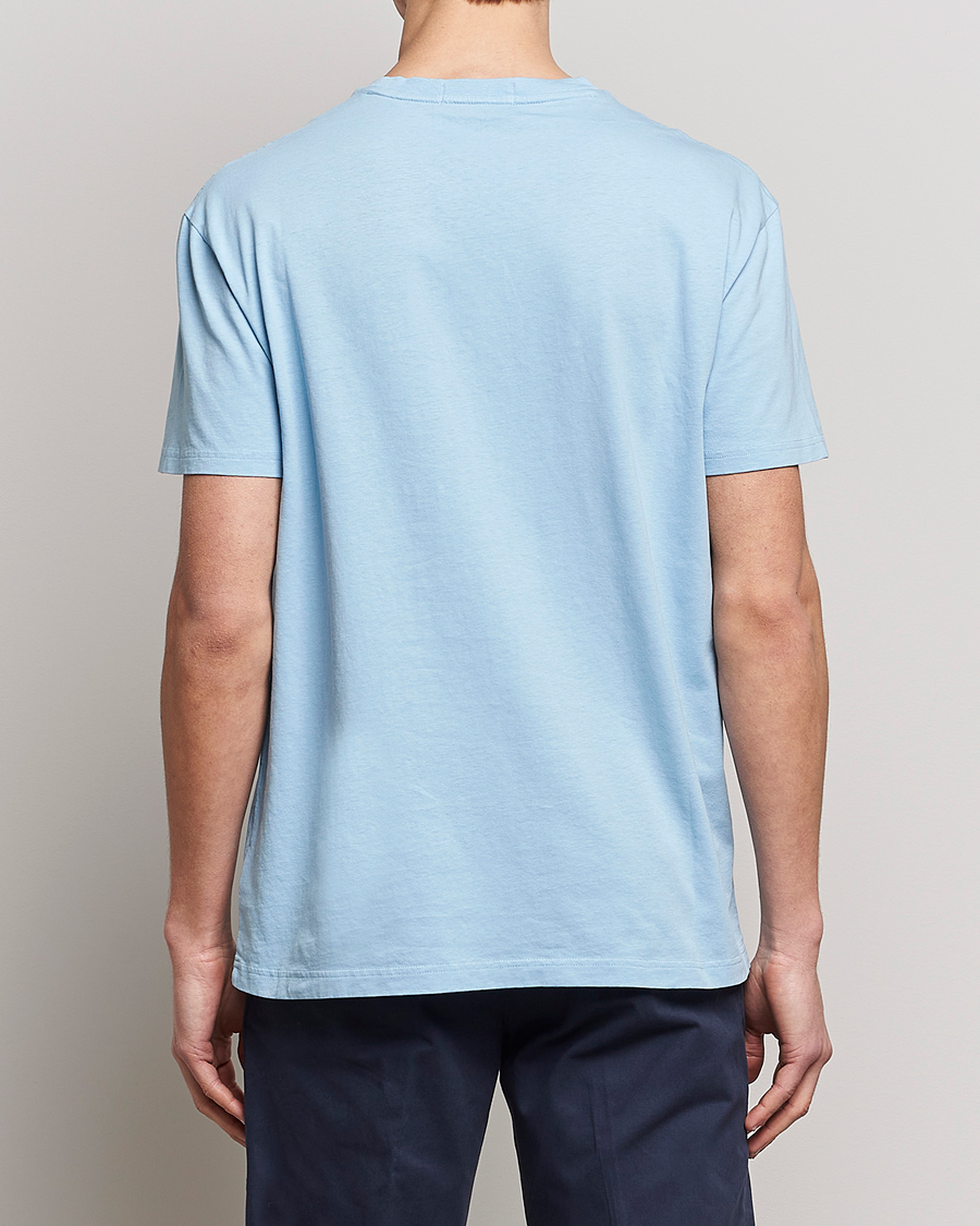 Men | T-Shirts | Polo Ralph Lauren | Cotton/Linen Crew Neck T-Shirt Powder Blue