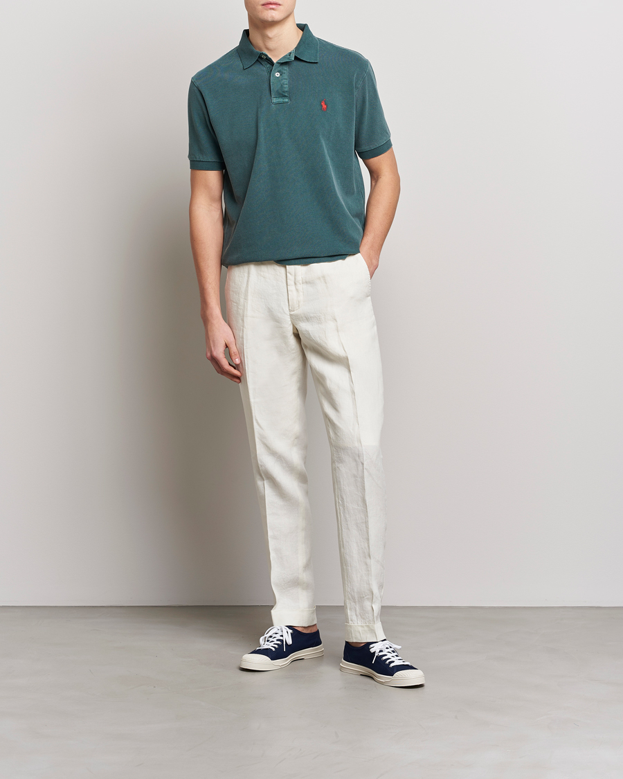 Polo Ralph Lauren Heritage Mesh Polo Forest Green at 