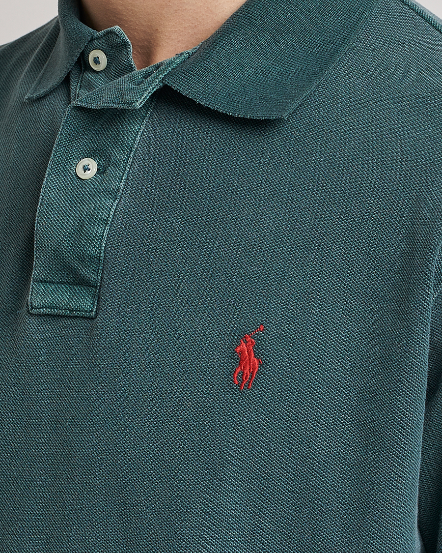 Polo Ralph Lauren Heritage Mesh Polo Forest Green at 